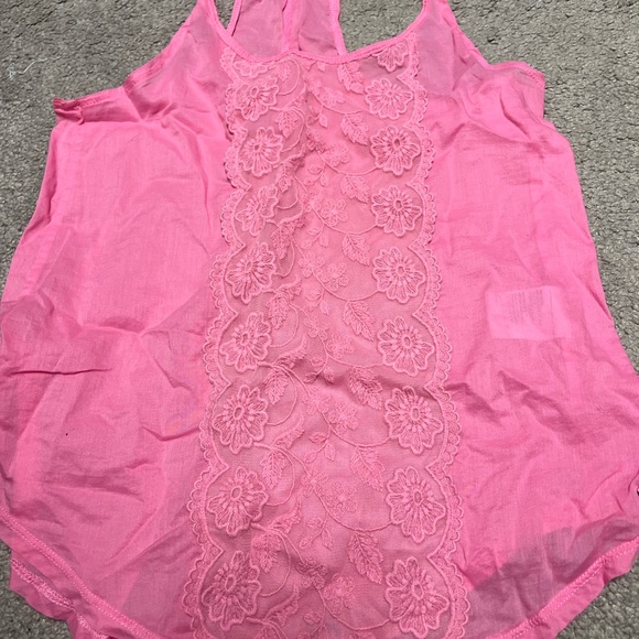 Hollister Pink Floral Lace Camisole - Picture 3 of 3